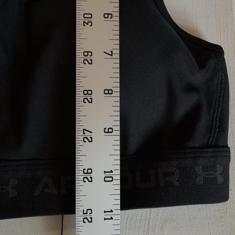 Under Armour Sports Bra LOT Womens Medium Black & Pink Compression Crossback - Picture 5 of 12